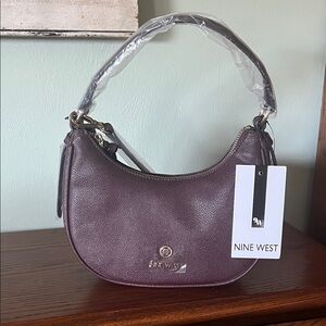 NWT - Nine West Gibson Mini burgundy Shoulder Bag